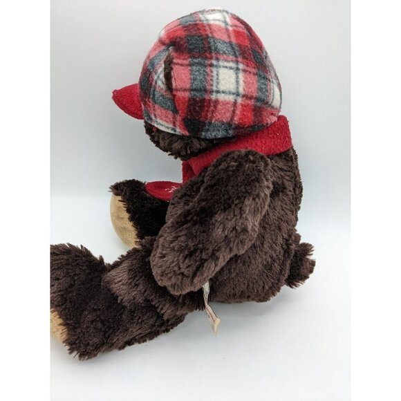 Hugfun St Jude Travis Teddy Bear Plush Stuffed Animal Toy Christmas Hat Scarf - Picture 6 of 9